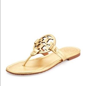 Tory Burch Miller Gold Metallic Sandal